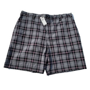 IZOD Performx Black & Gray Plaid Golf Shorts Size 40 New